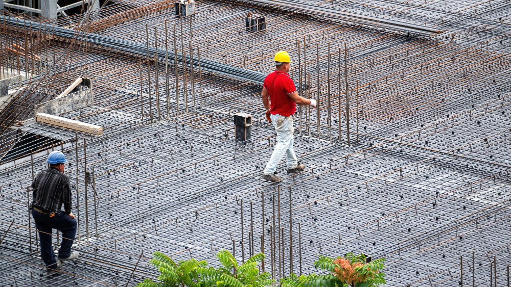 a picture of construction work