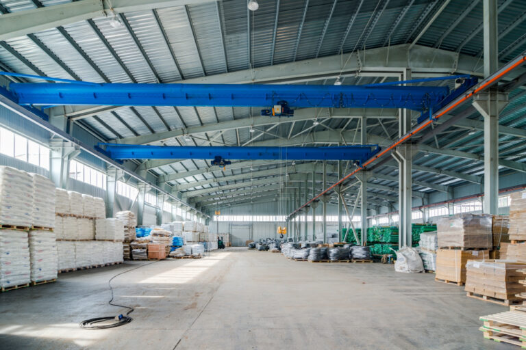 Inside of a peb warehouse
